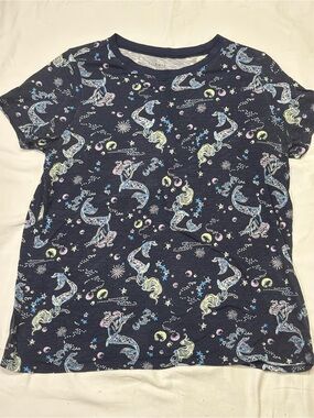 torrid Navy Short Sleeve Tee with Pastel Mermaid Print